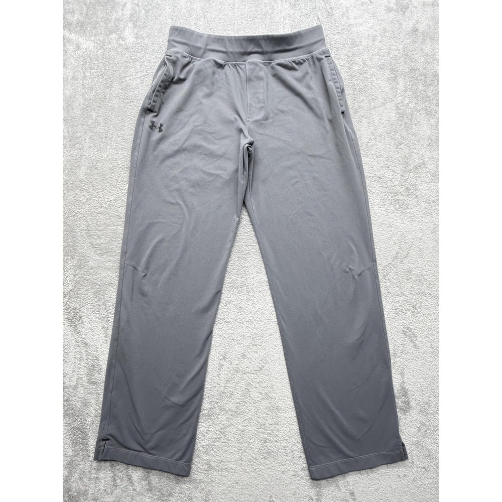 Under‎ Armour Pants Mens L Gray Sweatpants French Terry Elastic Waist Pockets